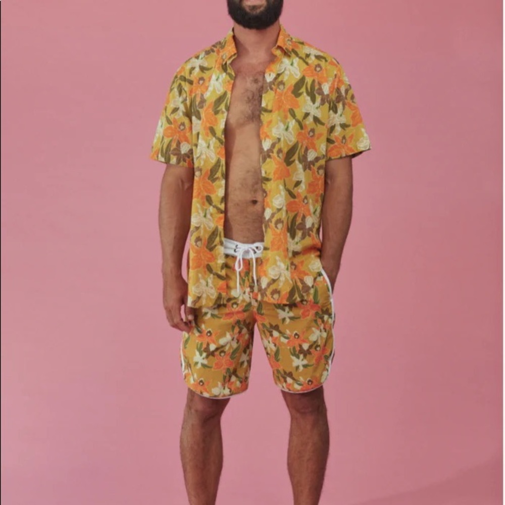 MENS ALOHA SHIRT - SORRY IN ADVANCE X ACACIA